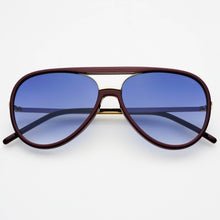 Load image into Gallery viewer, Shay Aviator Sunglasses: Burgundy