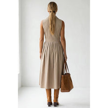 Load image into Gallery viewer, Naked Zebra - Sleeveless Midi Shirt Dress: Black / L