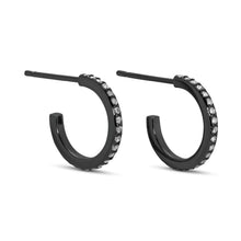 Load image into Gallery viewer, Pave Hoops: Gold / Large