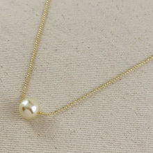 Load image into Gallery viewer, GoldFi - 18k Gold Filled Solitaire Pearl Necklace