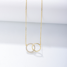 Load image into Gallery viewer, Interlocking Circle Ring Necklace