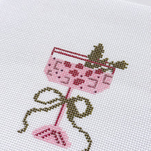 Load image into Gallery viewer, Christmas Cocktail Mini Needlepoint Canvas
