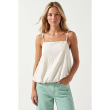 Load image into Gallery viewer, Naked Zebra - Billowy Cami Top With Bubble Hem: Light Brown / L