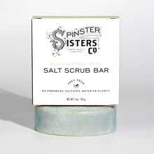 Load image into Gallery viewer, Salt Scrub Bar - Eucalyptus Mint Scent
