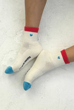 Load image into Gallery viewer, Girlfriend Socks Blue Heart
