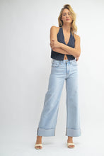 Load image into Gallery viewer, Cuffed Wide Leg Jean
