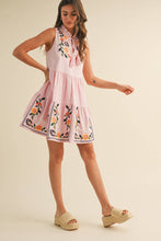 Load image into Gallery viewer, &MERCI - FLORAL EMBROIDERY TIERED MINI DRESS MDR3841: Off White / M