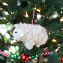 Load image into Gallery viewer, Sheep Felt Wool Christmas Ornament