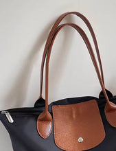 Load image into Gallery viewer, Sweetkama - Ladies Color Block Nylon Shoulder Tote Bag: Navy / OS