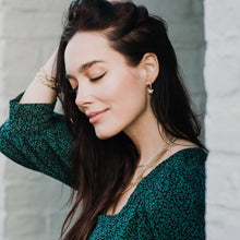 Load image into Gallery viewer, Pave Butterfly Huggies