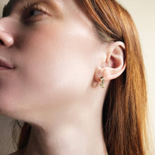 Load image into Gallery viewer, Baguette Huggie Earrings