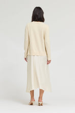 Load image into Gallery viewer, Grade & Gather - 61385 - KNIT SATIN SKIRT DRESS: TAPENADE / Contemporary / S