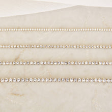 Load image into Gallery viewer, MAIVE - CZ Tennis Bracelet: Gold / 2mm