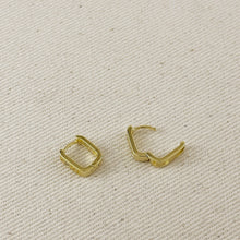 Load image into Gallery viewer, GoldFi - 18k Gold Filled Love CZ Hoop Earrings