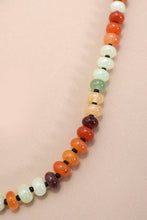 Load image into Gallery viewer, JOSSLYN by wall to wall - NATURAL AGATE GLASS SEMI PRECIOUS BEAD NECKLACE | 80N896: 1E
