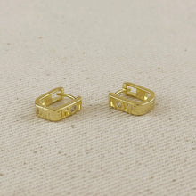 Load image into Gallery viewer, GoldFi - 18k Gold Filled Love CZ Hoop Earrings