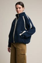 Load image into Gallery viewer, Contrast Trim Sherpa Zip-Up Jacket