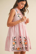 Load image into Gallery viewer, &MERCI - FLORAL EMBROIDERY TIERED MINI DRESS MDR3841: Off White / M