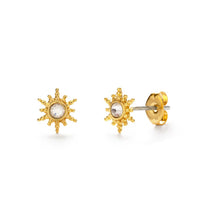Load image into Gallery viewer, Amano Studio - Starburst Stud Earrings: Pearl