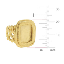 Load image into Gallery viewer, Susan Shaw - Handcast Gold Adjustable Ring