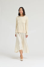 Load image into Gallery viewer, Grade & Gather - 61385 - KNIT SATIN SKIRT DRESS: TAPENADE / Contemporary / S