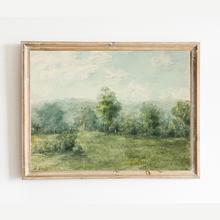 Load image into Gallery viewer, Lush Green Landscape Antique Print