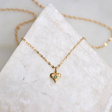 Load image into Gallery viewer, Opal Dainty Heart Necklace