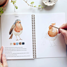 Load image into Gallery viewer, Birds Watercolor Book