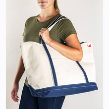 Load image into Gallery viewer, ShoreBags - Classic Canvas Tote Bag Large Private Label: Navy