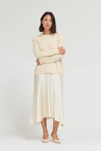 Load image into Gallery viewer, Grade & Gather - 61385 - KNIT SATIN SKIRT DRESS: TAPENADE / Contemporary / M