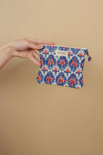 Load image into Gallery viewer, Nautical Nantucket quilted coin pouch