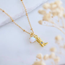 Load image into Gallery viewer, Opal Boot Necklace