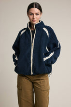 Load image into Gallery viewer, Contrast Trim Sherpa Zip-Up Jacket