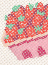 Load image into Gallery viewer, Strawberry Basket Needlepoint Canvas 13 Mesh 3” Design