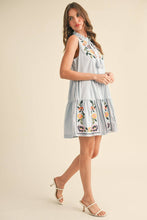 Load image into Gallery viewer, &MERCI - FLORAL EMBROIDERY TIERED MINI DRESS MDR3841: Off White / M