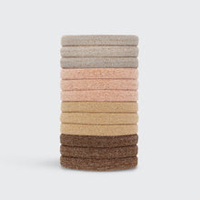 Load image into Gallery viewer, Glitter Medium Elastics 12pc- Neutral