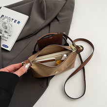 Load image into Gallery viewer, Sweetkama - Ladies Color Block Flap Crossbody Bag Phone Wallet Bag SKAB4153: Dry Grass