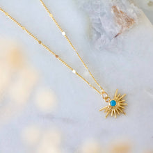 Load image into Gallery viewer, Turquoise Starburst Necklace