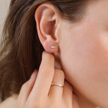 Load image into Gallery viewer, GoldFi - 18k Gold Filled Mini CZ Stud Earrings