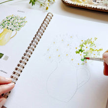 Load image into Gallery viewer, Flowers Watercolor Book