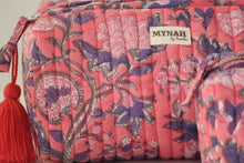 Load image into Gallery viewer, Hot coral floral print travel bag