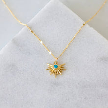 Load image into Gallery viewer, Turquoise Starburst Necklace
