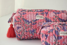 Load image into Gallery viewer, Hot coral floral print travel bag