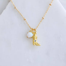 Load image into Gallery viewer, Opal Boot Necklace