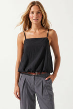 Load image into Gallery viewer, Naked Zebra - Billowy Cami Top With Bubble Hem: Light Brown / M