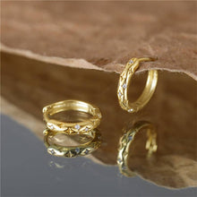 Load image into Gallery viewer, Dainty Gold Star Huggie Hoop Earrings
