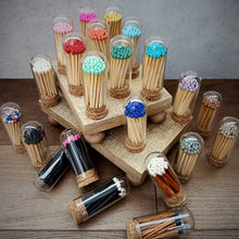 Load image into Gallery viewer, Thankful Greetings - 2" Matches + Mini Cloche - Colors of Your Choice + Strikers: Light Pink