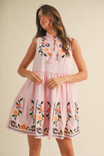 Load image into Gallery viewer, &MERCI - FLORAL EMBROIDERY TIERED MINI DRESS MDR3841: Off White / M