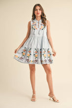 Load image into Gallery viewer, &MERCI - FLORAL EMBROIDERY TIERED MINI DRESS MDR3841: Off White / M