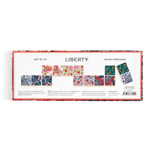 Load image into Gallery viewer, Liberty Floral Wood Domino Set